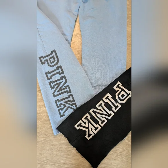 Set Of 2 Victoria's Secret PINK Fleece Boyfriend Flare Sweatpants - Picture 7 of 8